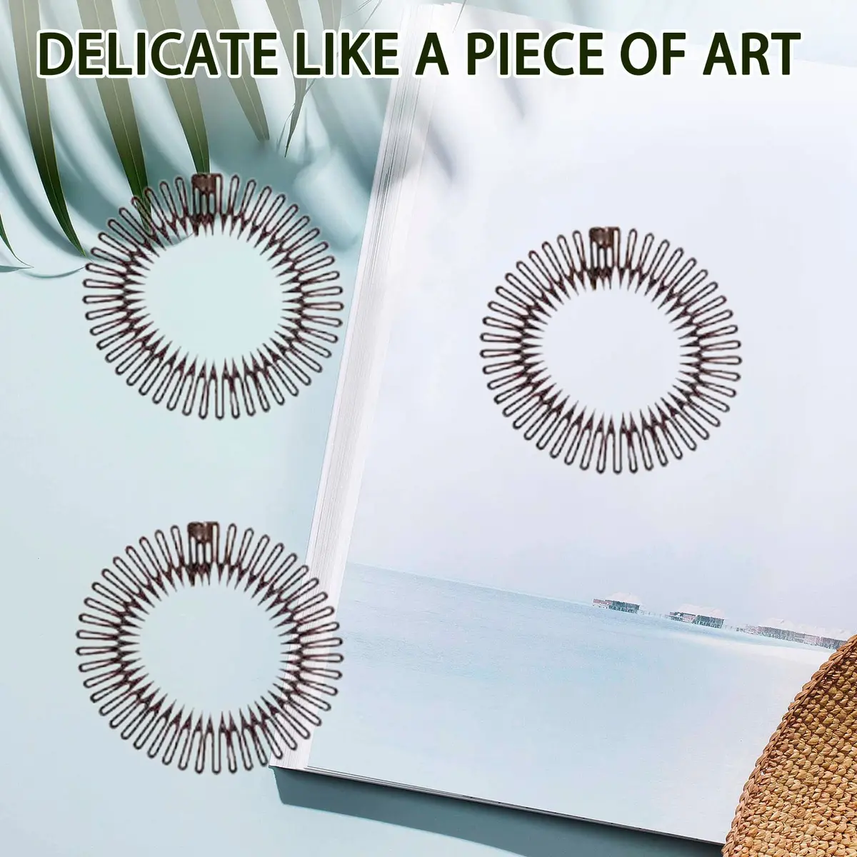 TUICARE Flexible Plastic Circular Stretch Hair Combs Headband Holder 3-Pack | Comfortable All-Day Hold - view 7