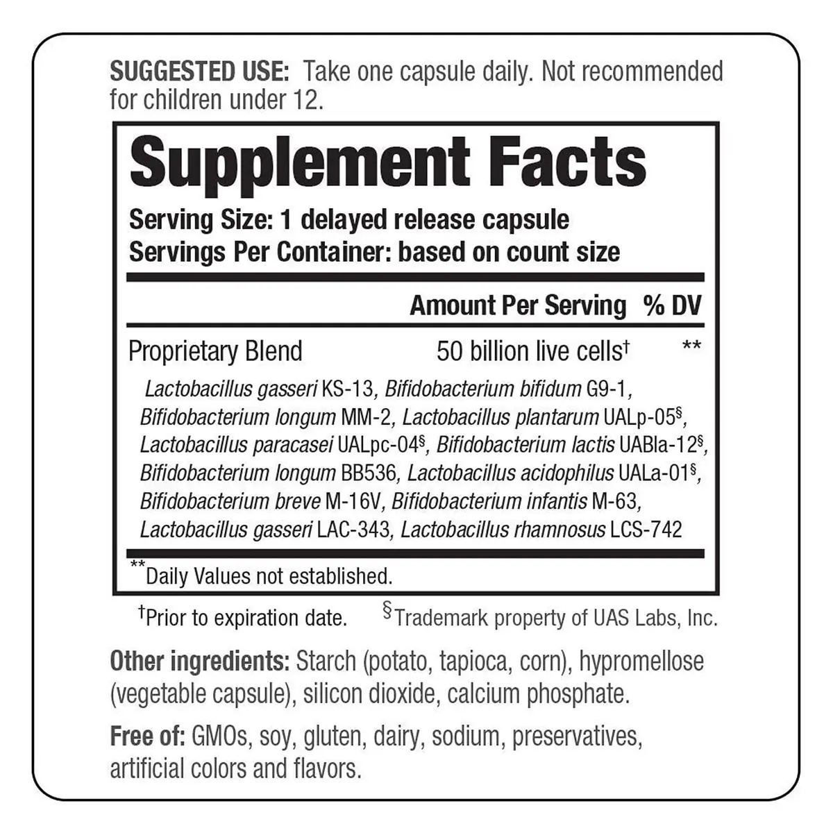 Kyo-Dophilus Probiotic Max 30 Count | 50 Billion CFU, Vegan, No Refrigeration - view 2