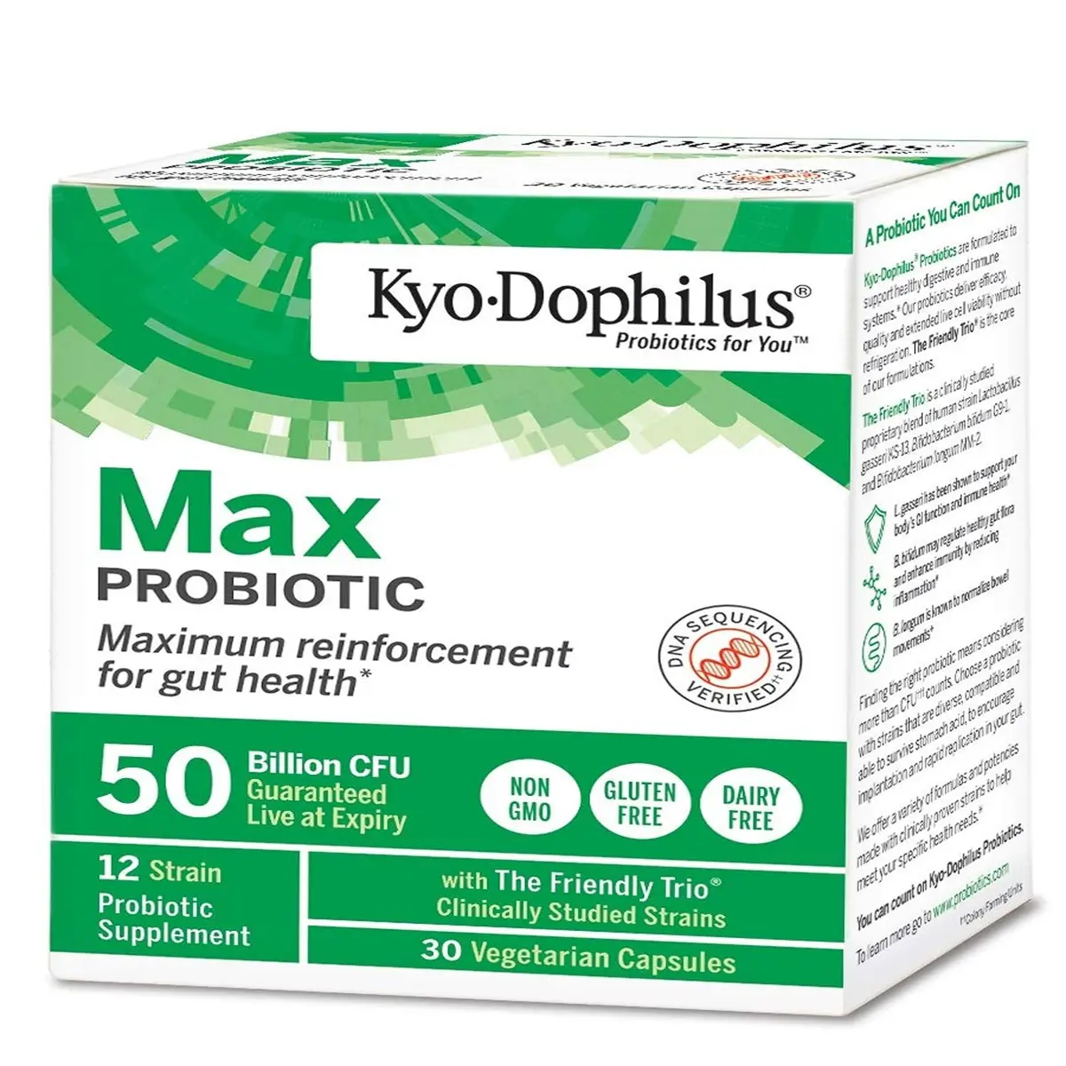 Kyo-Dophilus Probiotic Max 30 Count | 50 Billion CFU, Vegan, No Refrigeration - view 3