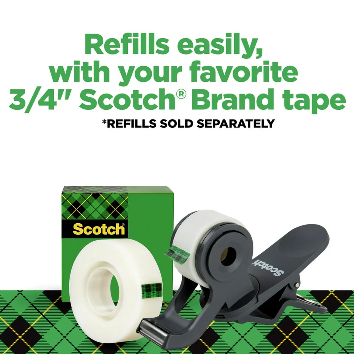 Scotch Desktop Tape Dispenser | Portable, Refillable, 1 Roll, 360° Rotation - view 7