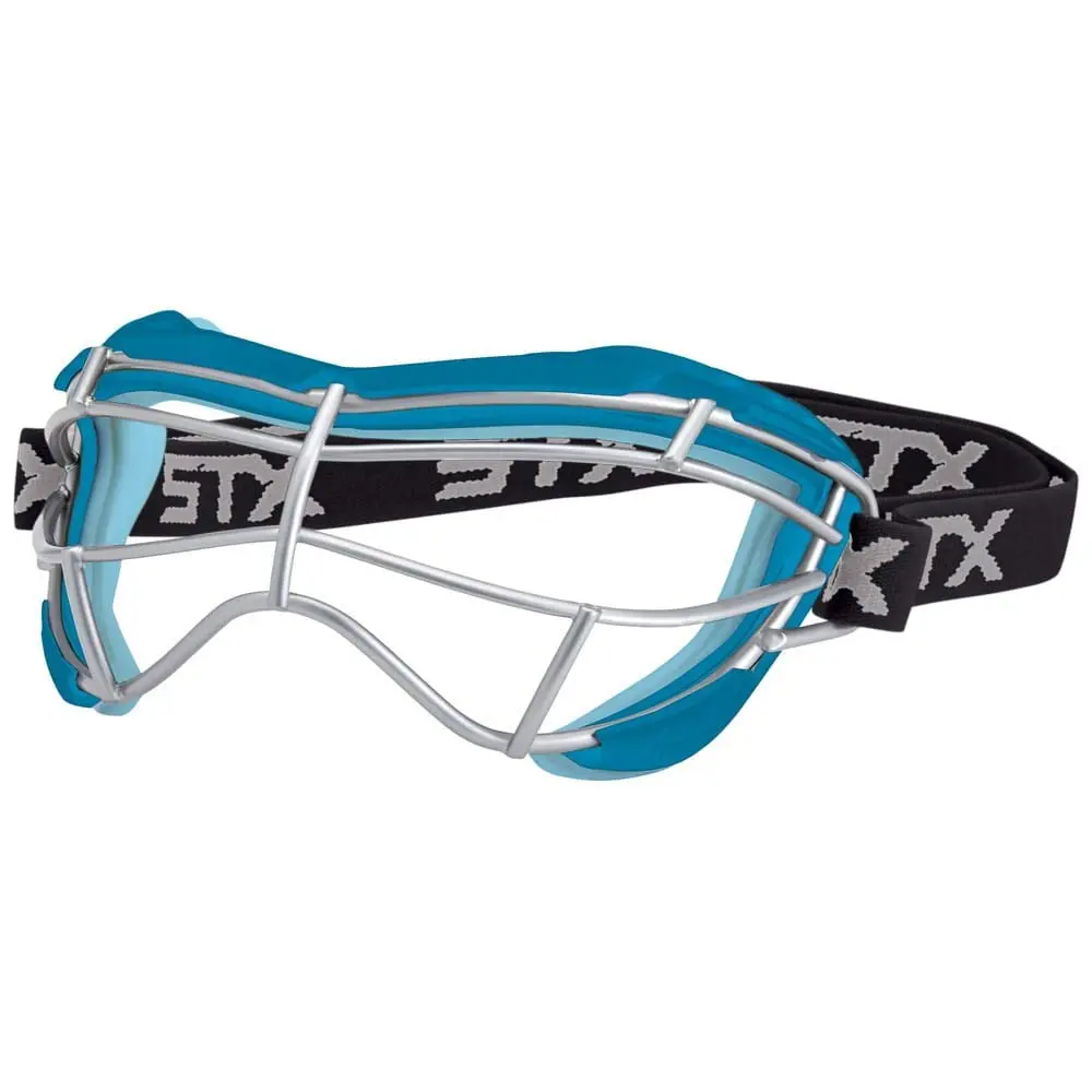 STX Focus-S Lacrosse Goggle Capri/Ice Blue | SEI Certified Women's Lacrosse Eye Protection - main product image