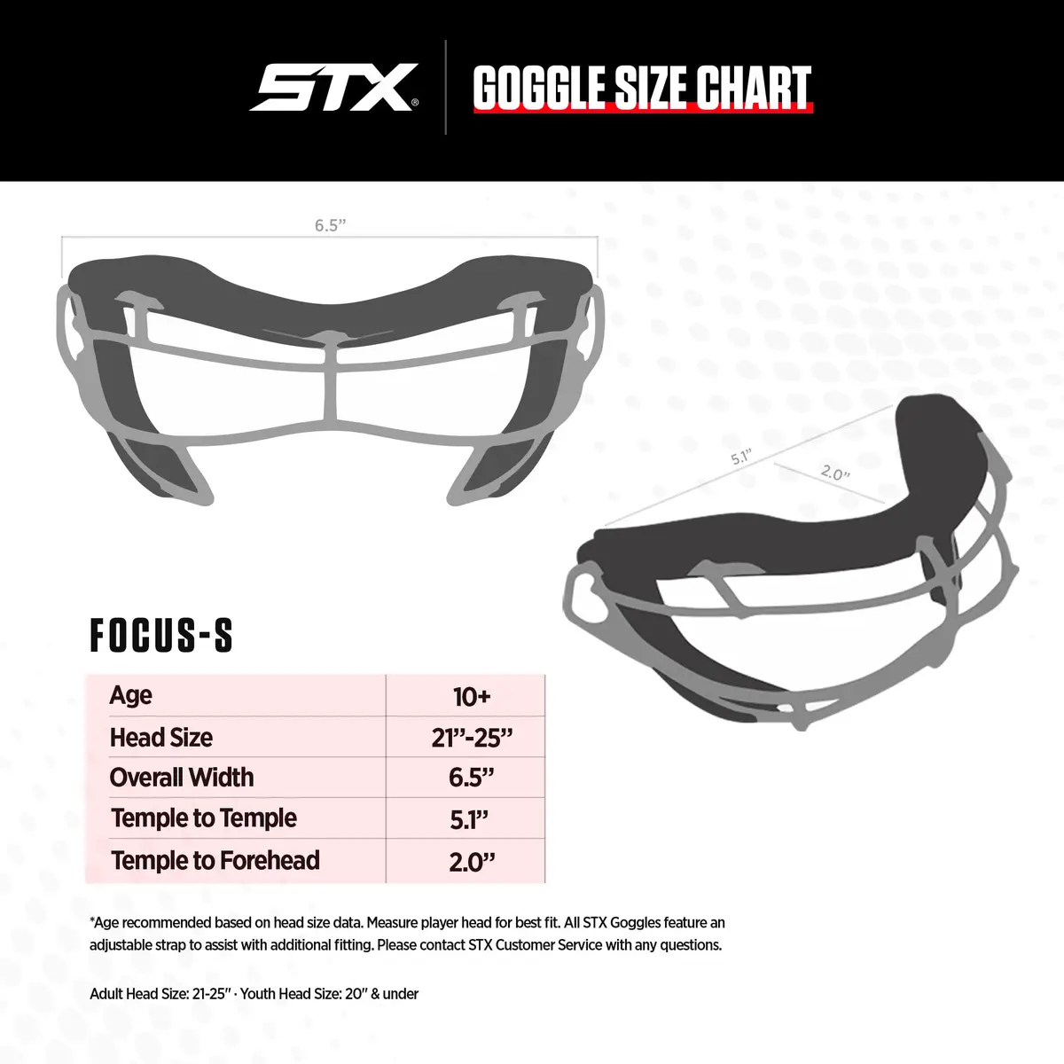 STX Focus-S Lacrosse Goggle Capri/Ice Blue | SEI Certified Women's Lacrosse Eye Protection - view 3
