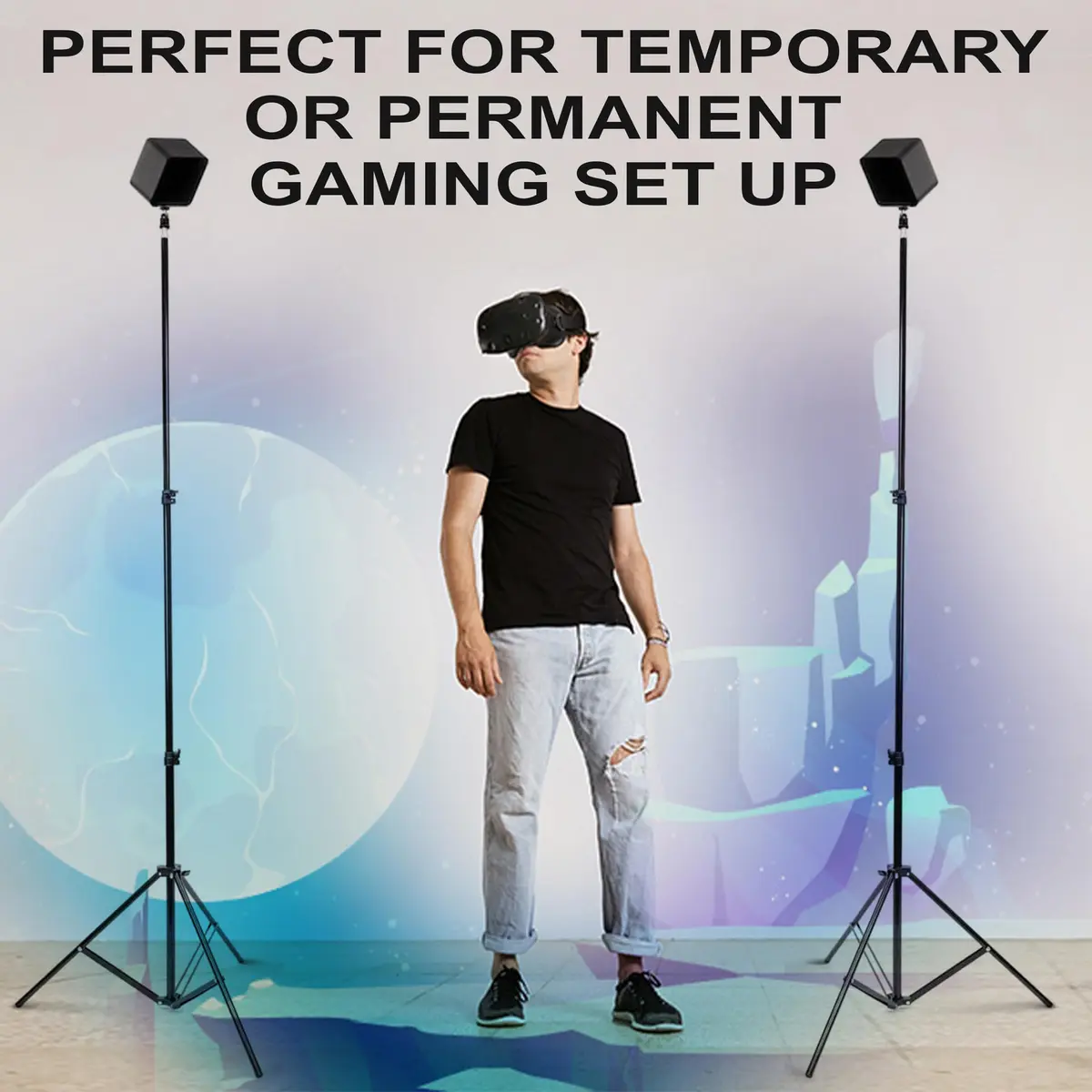 Skywin VR Tripod Stand for HTC Vive Base Station - 2 Adjustable Stands | Adjustable Height from 2'4" to 7'5" - view 6
