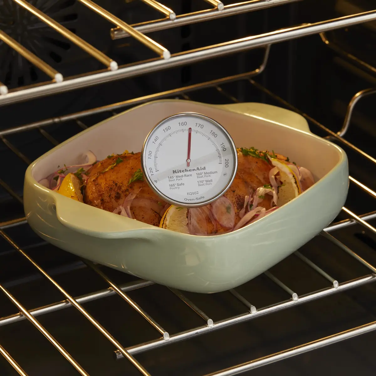 KitchenAid Leave-in Meat Thermometer | Stainless Steel, 120°F-200°F Range, Accurate & Durable - view 8