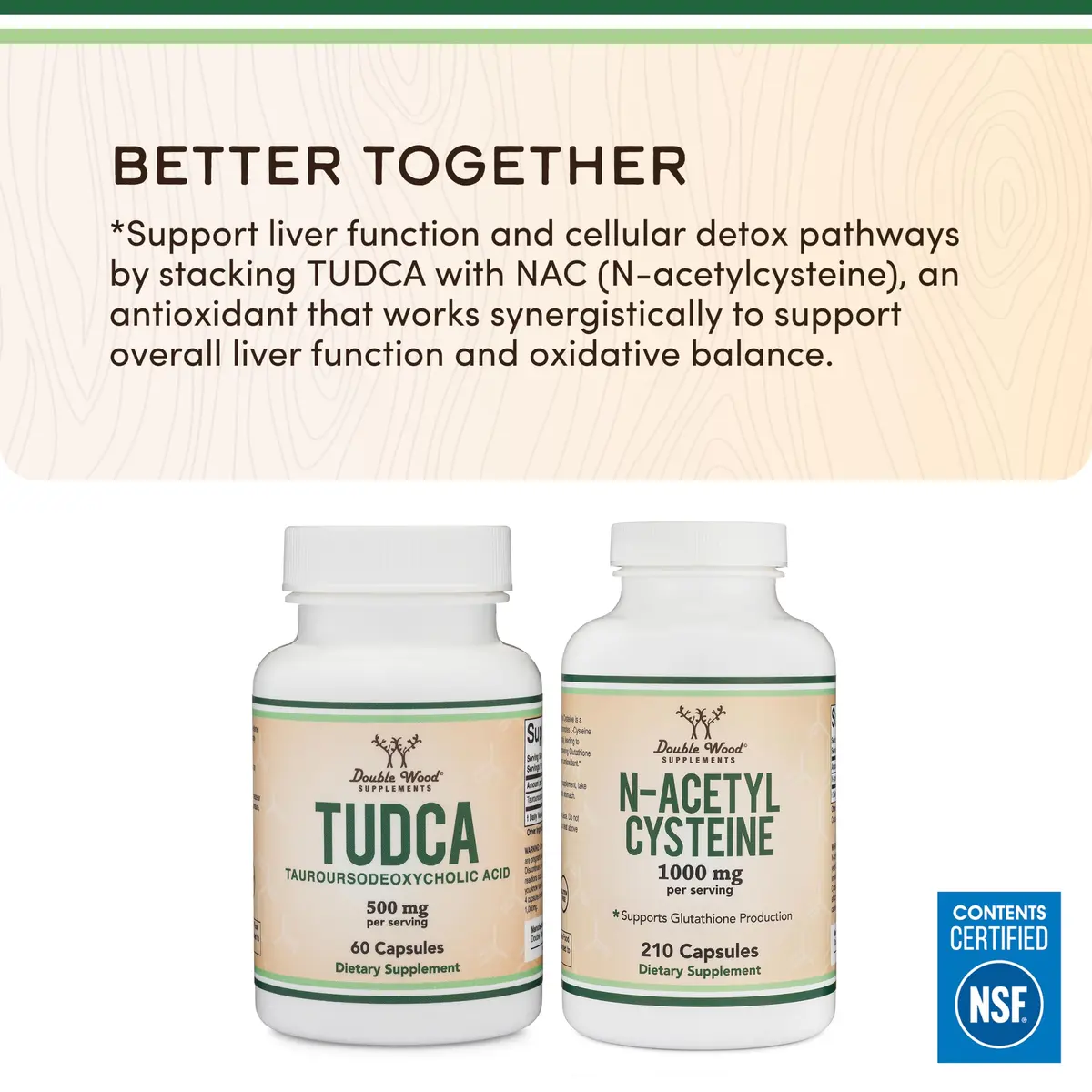 Double Wood Supplements TUDCA Bile Salts 250mg | Liver & Gallbladder Support Capsules, 60 Count - view 6
