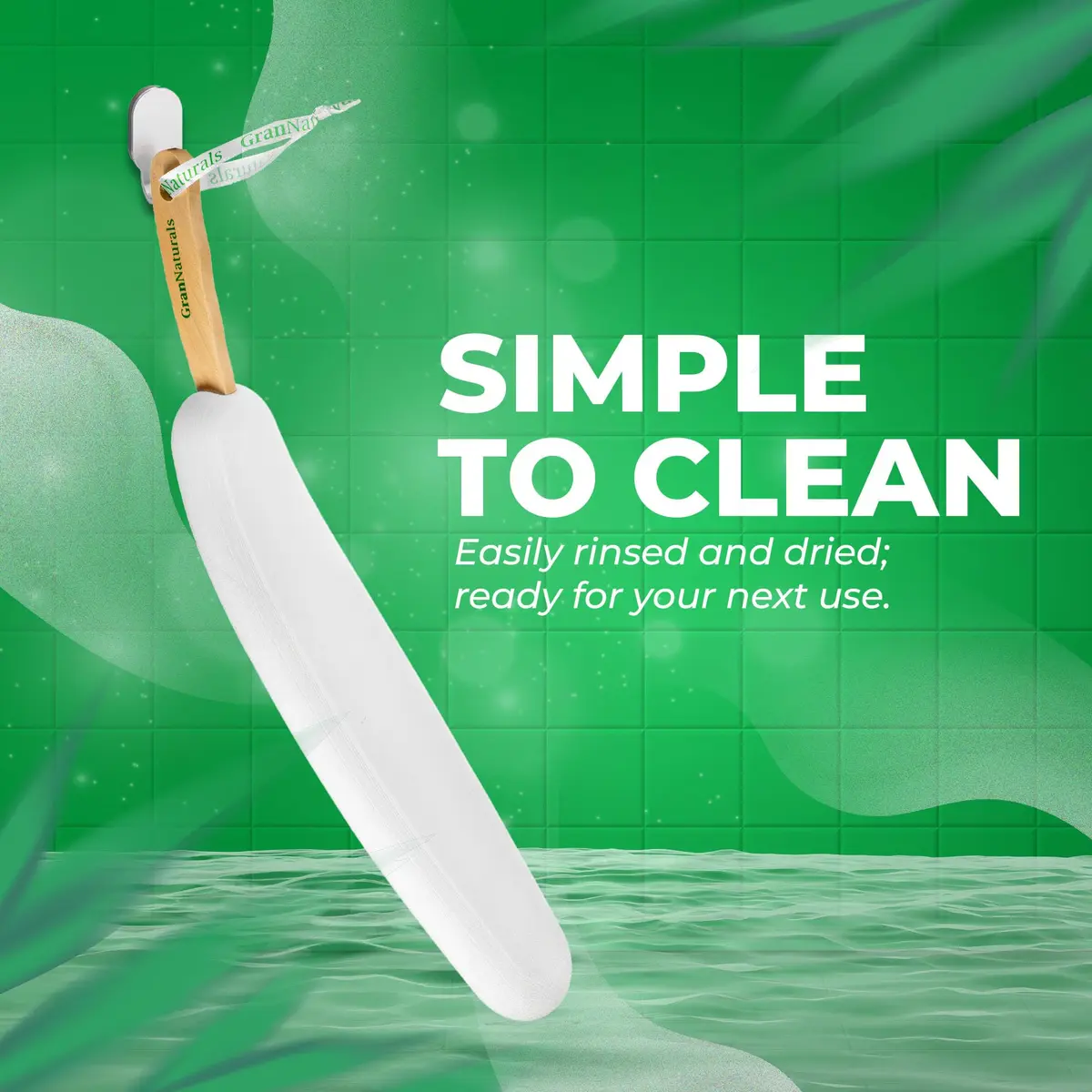 GranNaturals Lotion Applicator for Back, Feet & Legs | Easy Reach Body Brush for Suntan & Skin Care - view 7