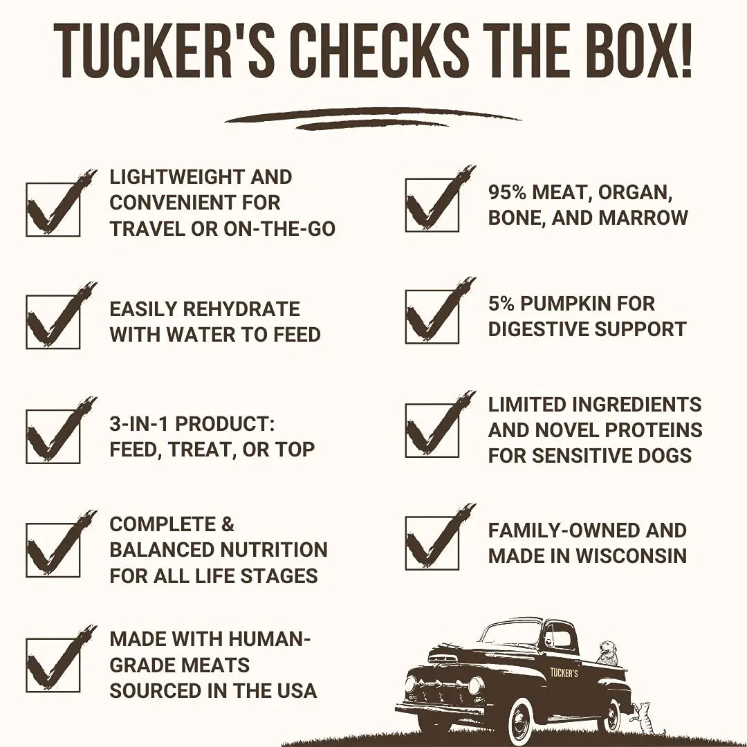 Tucker's Raw Frozen Freeze Dried Dog Food Chicken & Pumpkin 14oz | Complete & Balanced for All Life Stages - view 5