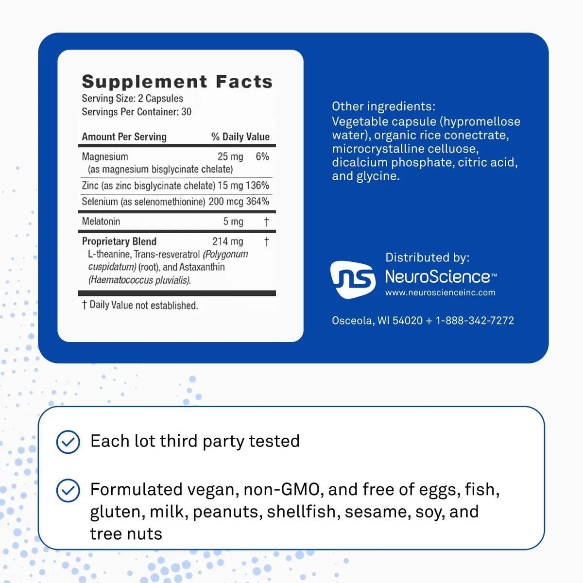 NeuroScience Kavinace OS & Sleep Aid with Melatonin 5mg | Supports Rest & Immunity - view 7
