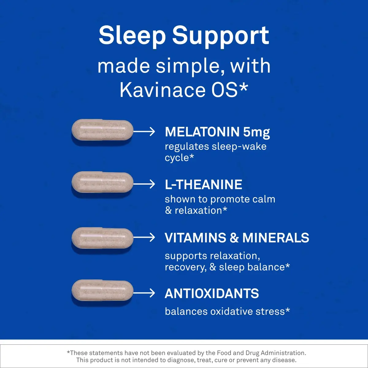 NeuroScience Kavinace OS & Sleep Aid with Melatonin 5mg | Supports Rest & Immunity - view 3