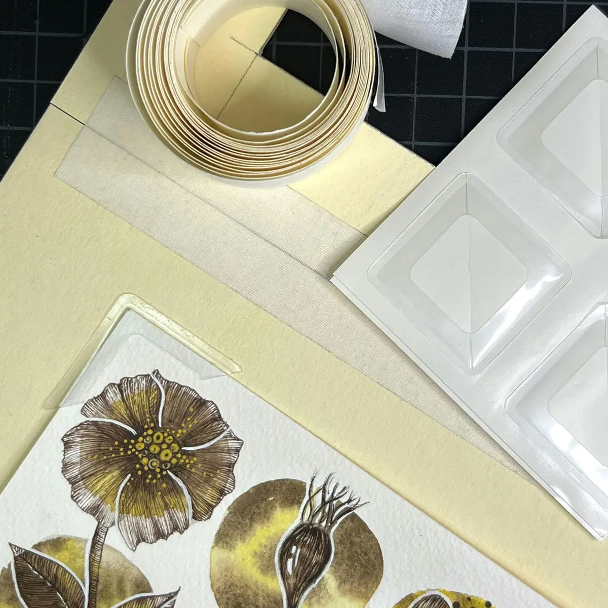 Lineco Slimline Polypropylene Mounting Corners 72 PCS | Acid-Free Archival Quality for Photos & Art - view 4
