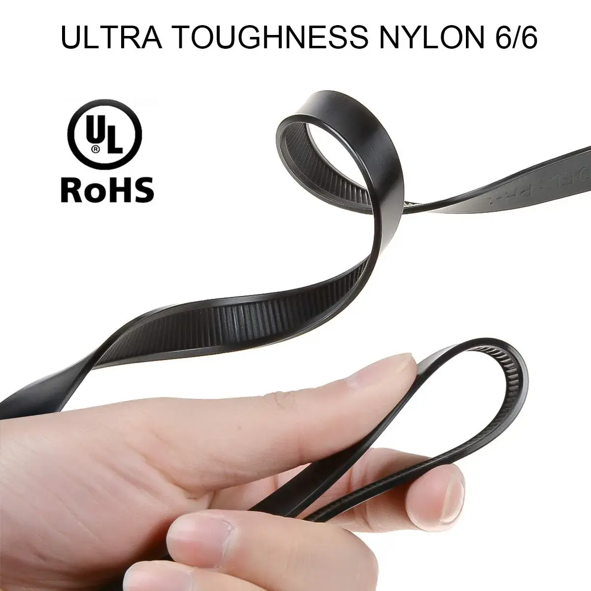 VAMRONE 35.4" Flex Cuffs, 10Pcs Heavy Duty Zip Tie Handcuffs | 90 cm (35.4") Double Cuffs, 250 lbs Tensile Strength - view 2