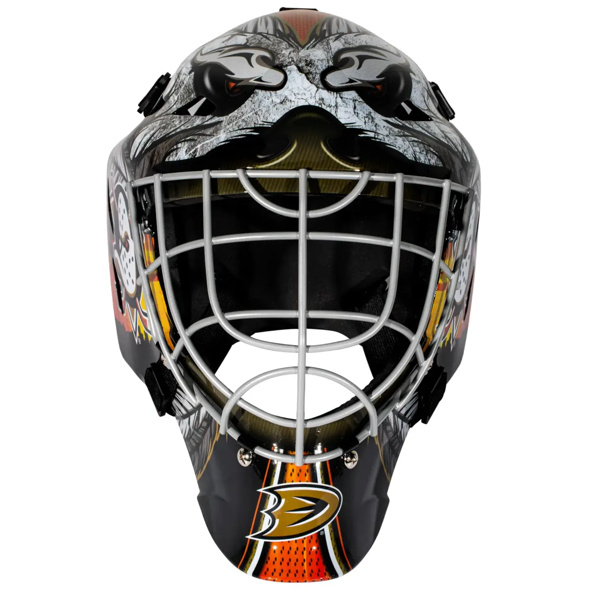 Franklin Sports NHL Street Hockey Goalie Face Mask - Anaheim Ducks Youth Size | Authentic USA Import - view 7