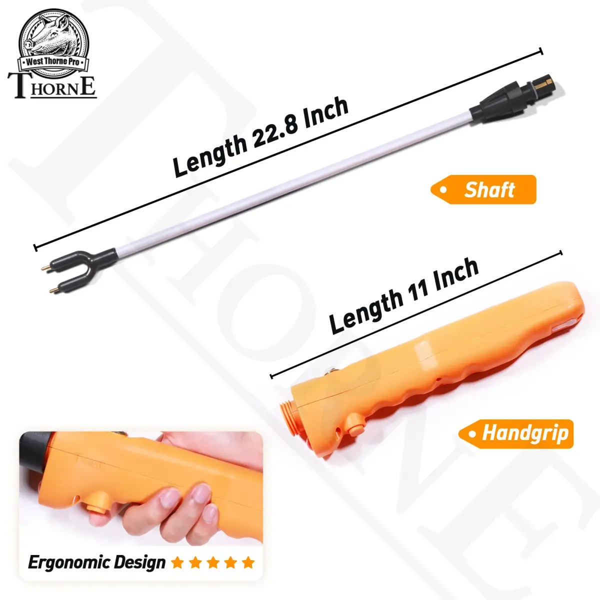 West Thorne Pro Livestock Prod 86cm (33.8in) with LED Light | Reliable Handling for Cattle, Pigs, Sheep - view 3