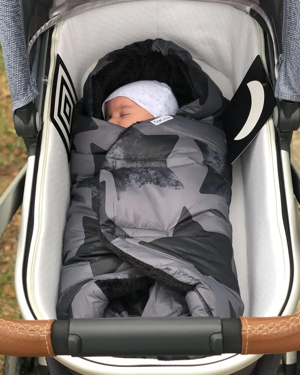 7AM Enfant Baby Car Seat - Nido Quilted Cover, Hooded Plush Lining, Small 0-6M | Cozy Winter Baby Carrier Cover - view 7