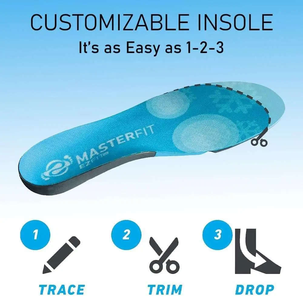MASTERFIT EZFit QF Ski/Snowboard Boot Insoles Low Vol/XXL | Personalized Support & Comfort for Winter Sports - view 3