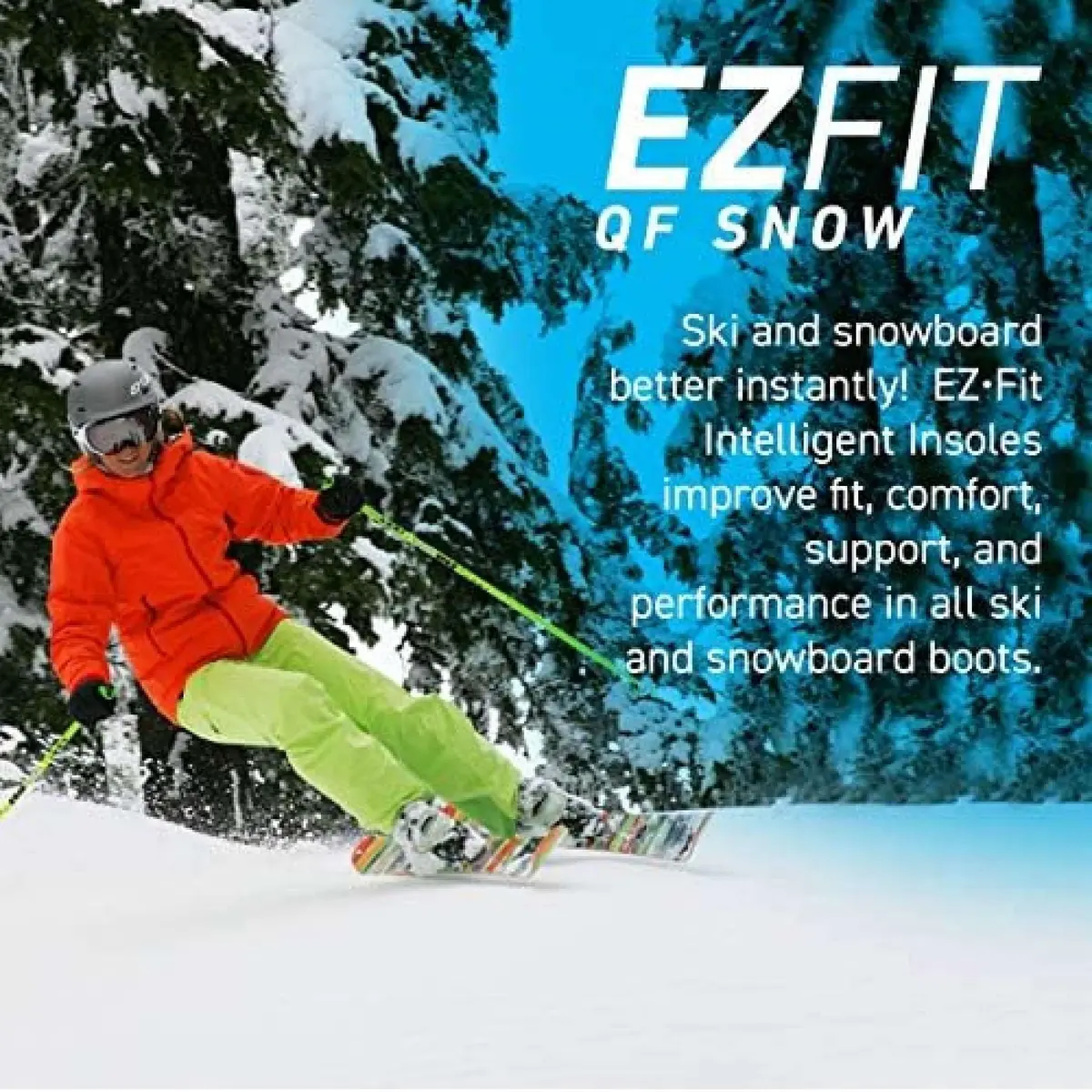 MASTERFIT EZFit QF Ski/Snowboard Boot Insoles Low Vol/XXL | Personalized Support & Comfort for Winter Sports - view 4