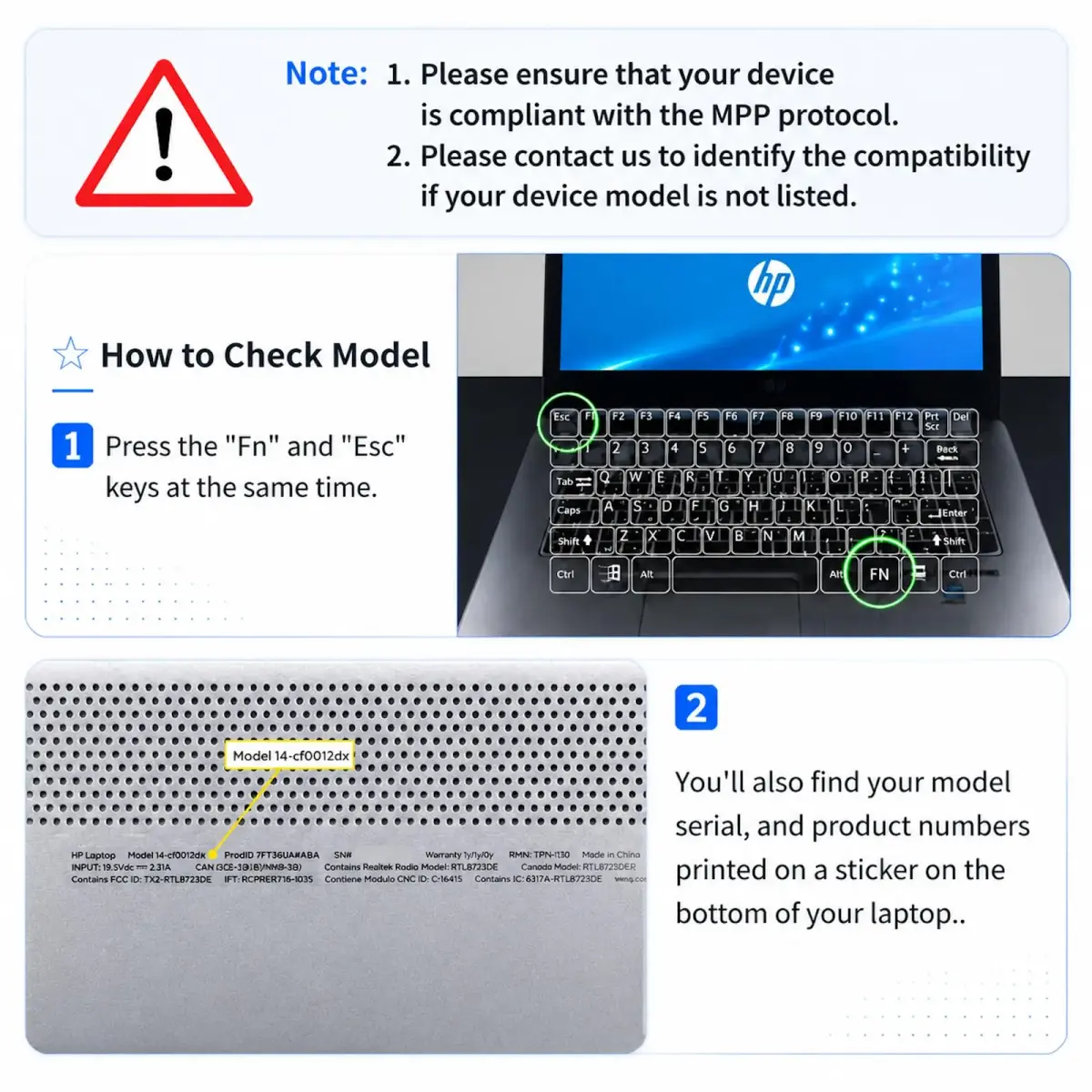 Hacey Active Stylus Pen for HP Laptops | 1024 Pressure Sensitivity + Palm Rejection - view 2