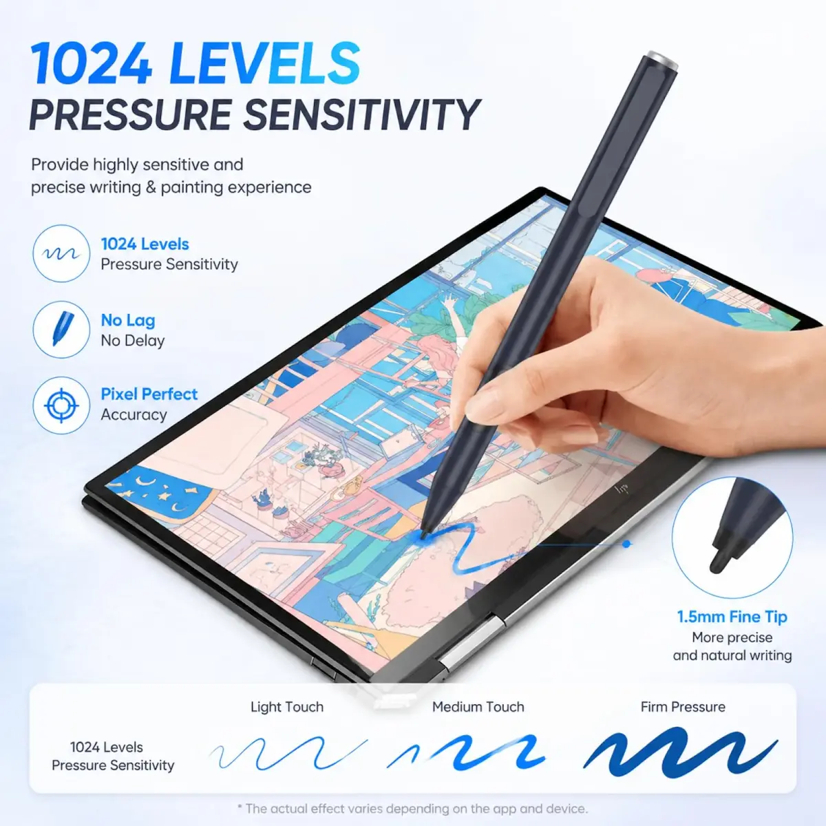 Hacey Active Stylus Pen for HP Laptops | 1024 Pressure Sensitivity + Palm Rejection - view 4