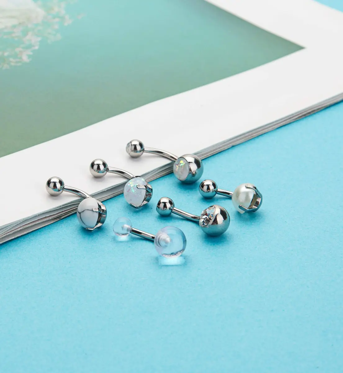 REVOLIA 14G Stainless Steel Belly Button Rings for Women Navel Rings CZ Body Piercing | Dainty, Durable & Safe (70-120c) - view 6