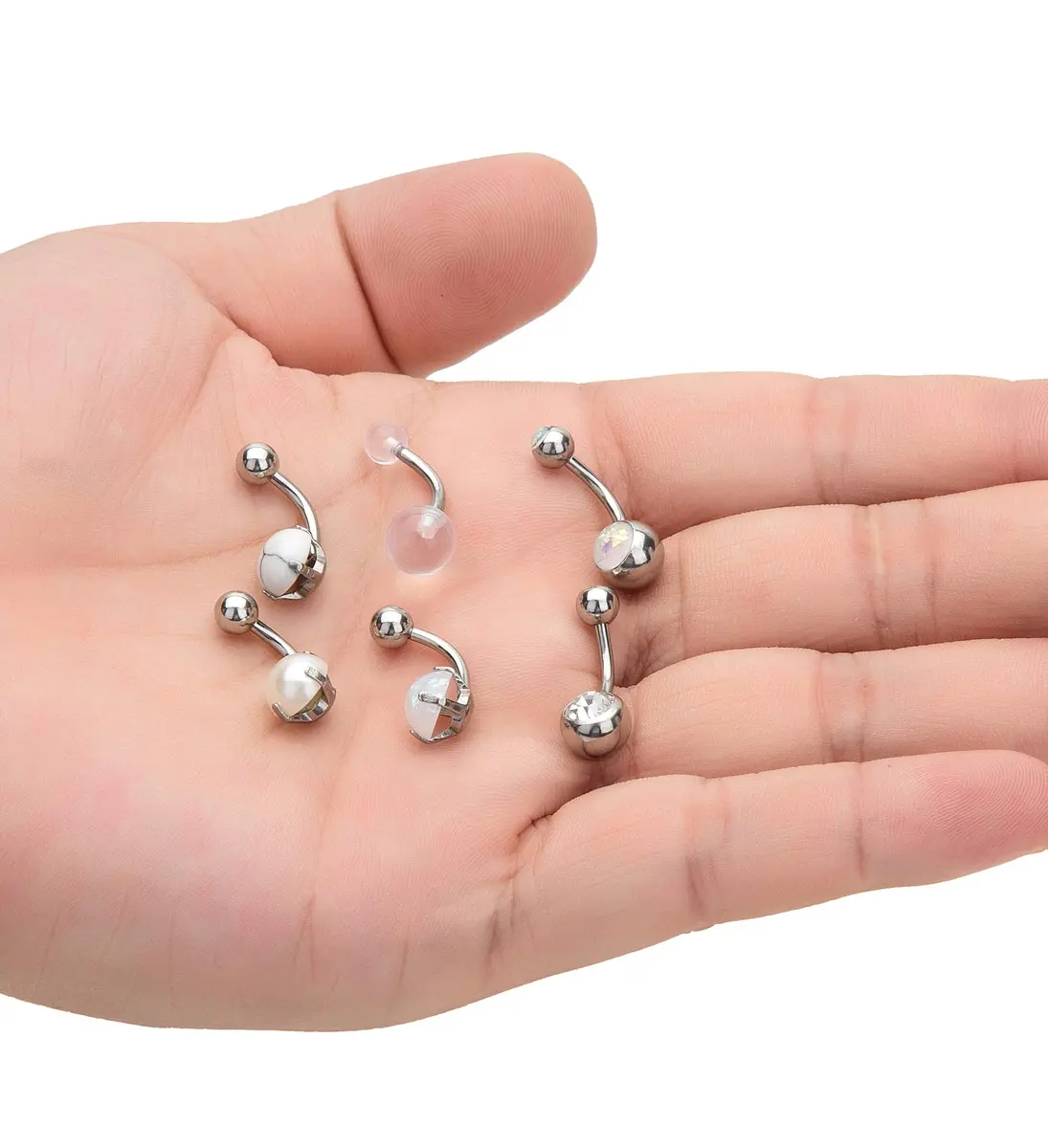 REVOLIA 14G Stainless Steel Belly Button Rings for Women Navel Rings CZ Body Piercing | Dainty, Durable & Safe (70-120c) - view 7