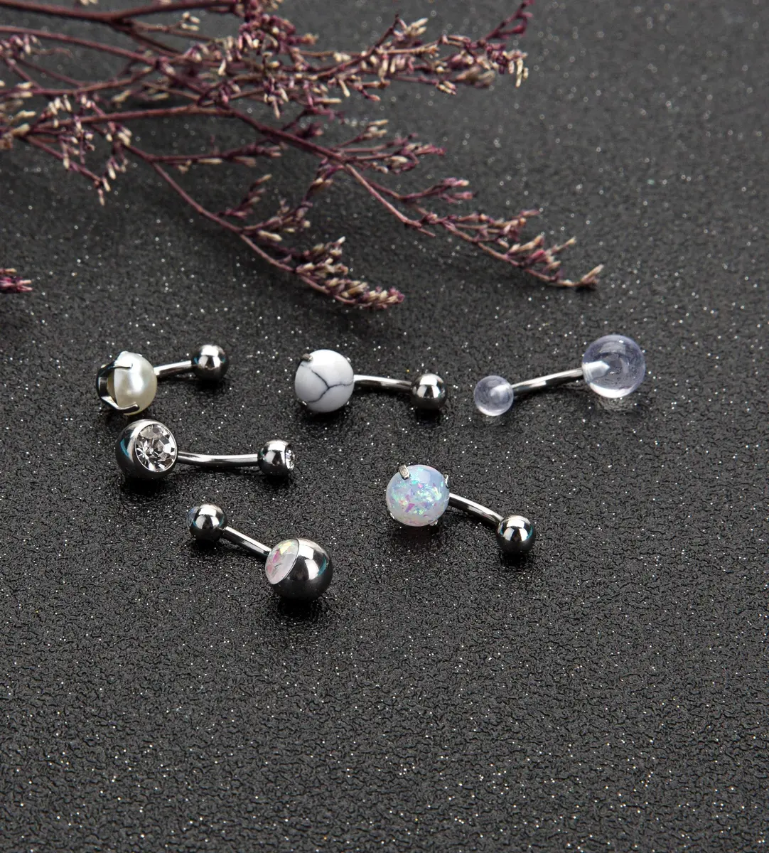 REVOLIA 14G Stainless Steel Belly Button Rings for Women Navel Rings CZ Body Piercing | Dainty, Durable & Safe (70-120c) - view 2