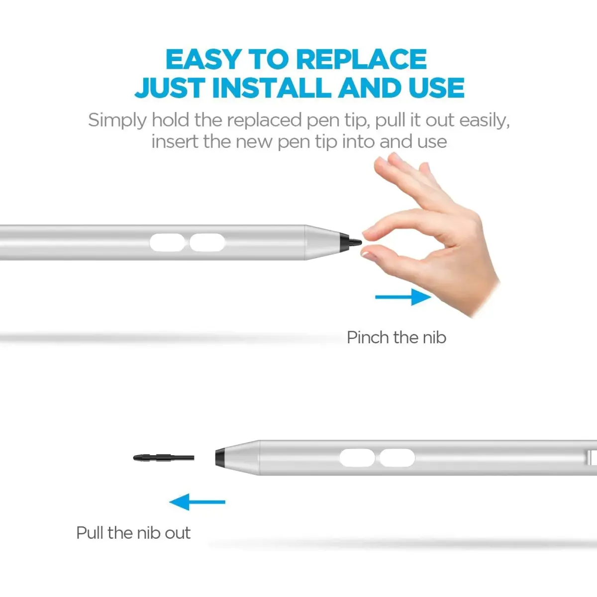 hacey Active Stylus Pen for HP Laptops | 1024 Pressure Sensitivity, 300-Day Battery - view 6