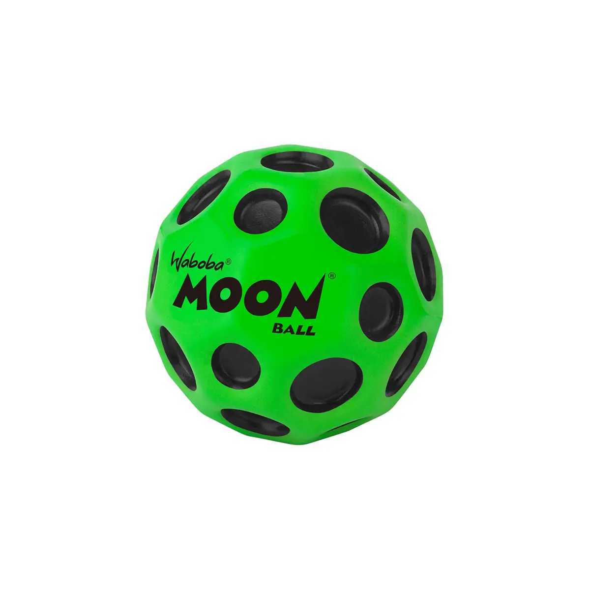 Waboba Original Moon Ball Green Hyper Bouncy | 65mm (2.56in) Playground Ball - main product image