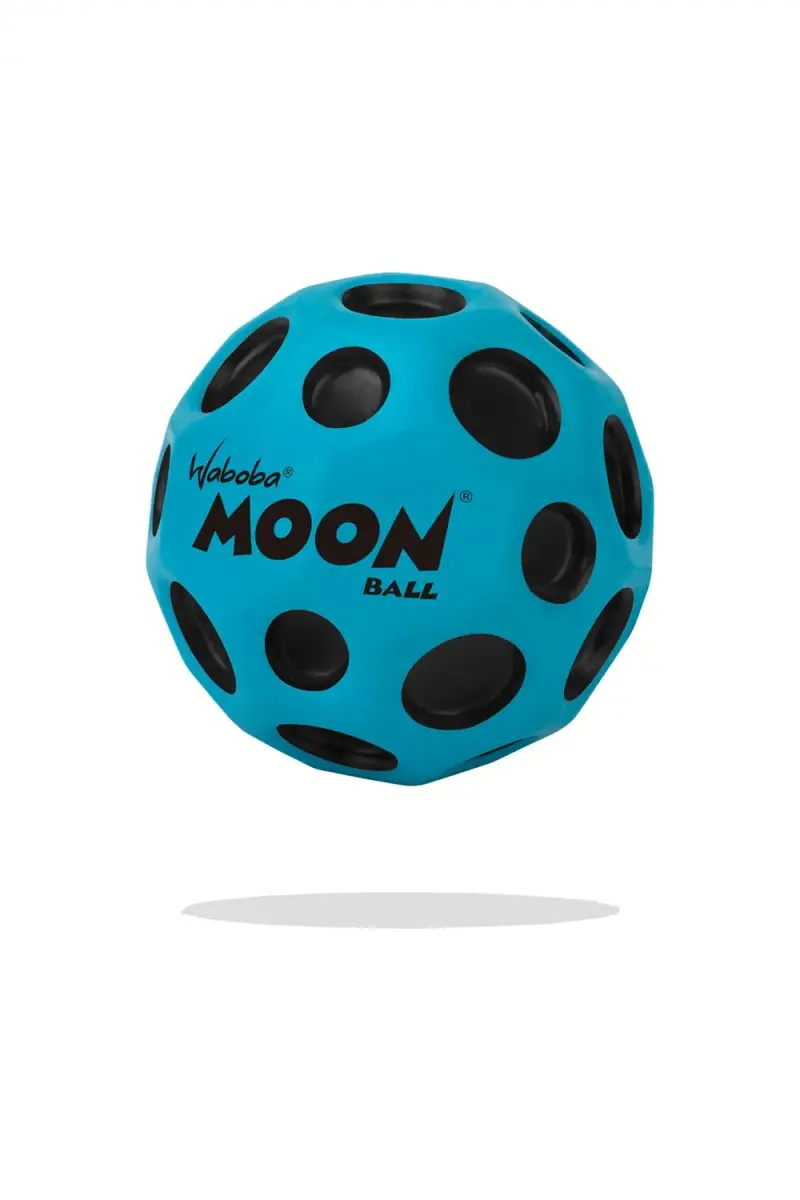 Waboba Original Moon Ball Blue 6.5cm (2.56in) | Hyper Bouncy with Pop Sound - main product image