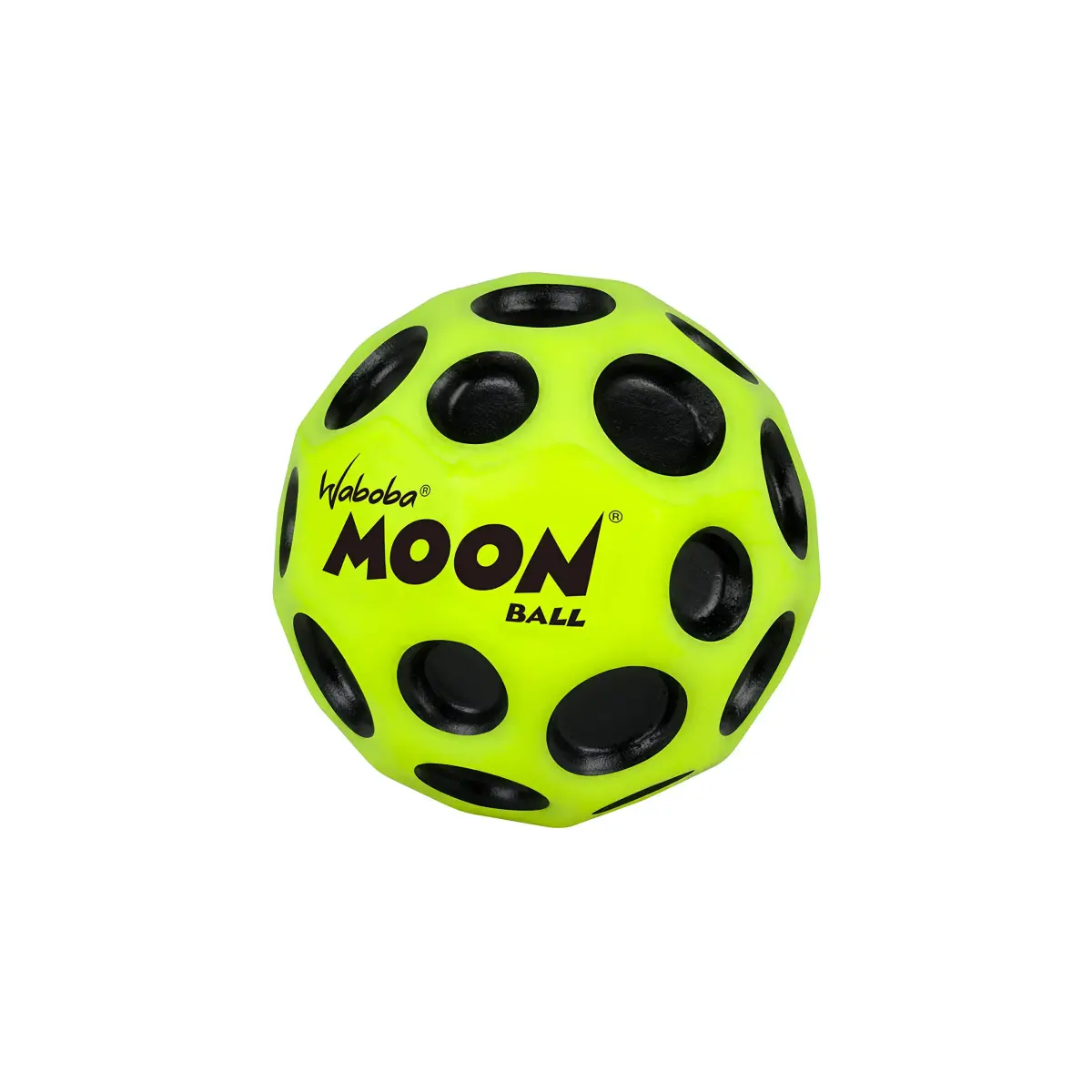 Waboba Original Moon Ball Yellow Hyper Bouncy 65mm (2.56in) | Bounces Out Of This World - main product image