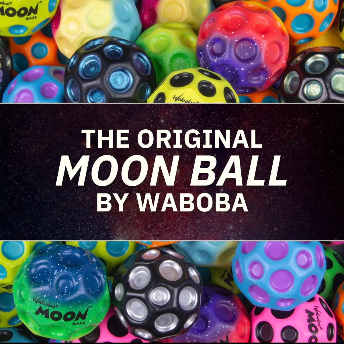 Waboba Original Moon Ball Yellow Hyper Bouncy 65mm (2.56in) | Bounces Out Of This World - view 2