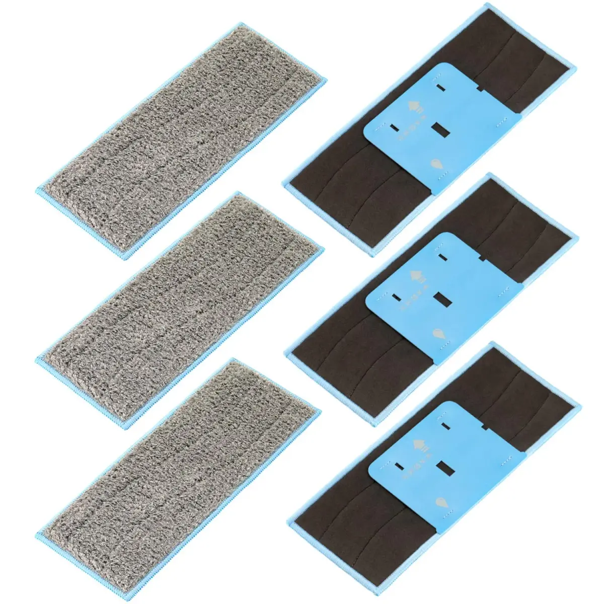 LINNIW M6 Wet Mopping Pads for iRobot Braava Jet M6 (6-Pack, Grey) | Washable & Reusable Microfiber Pads for Sealed Floors - view 6