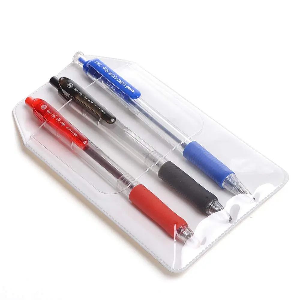 AKIRO White Pocket Protector 5pcs | PVC Garment Cover for Office & Hospital (15.6x8.5cm) - view 4