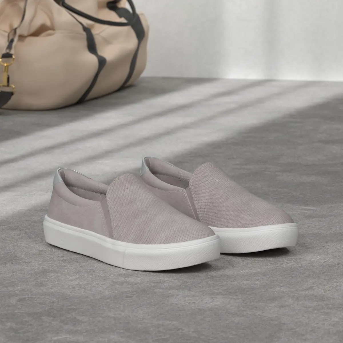 Dr. Scholl's SHOES Nova Slip On Fashion Sneakers Grey 8.5 Wide | Sustainable Comfort & Versatile Style - view 2