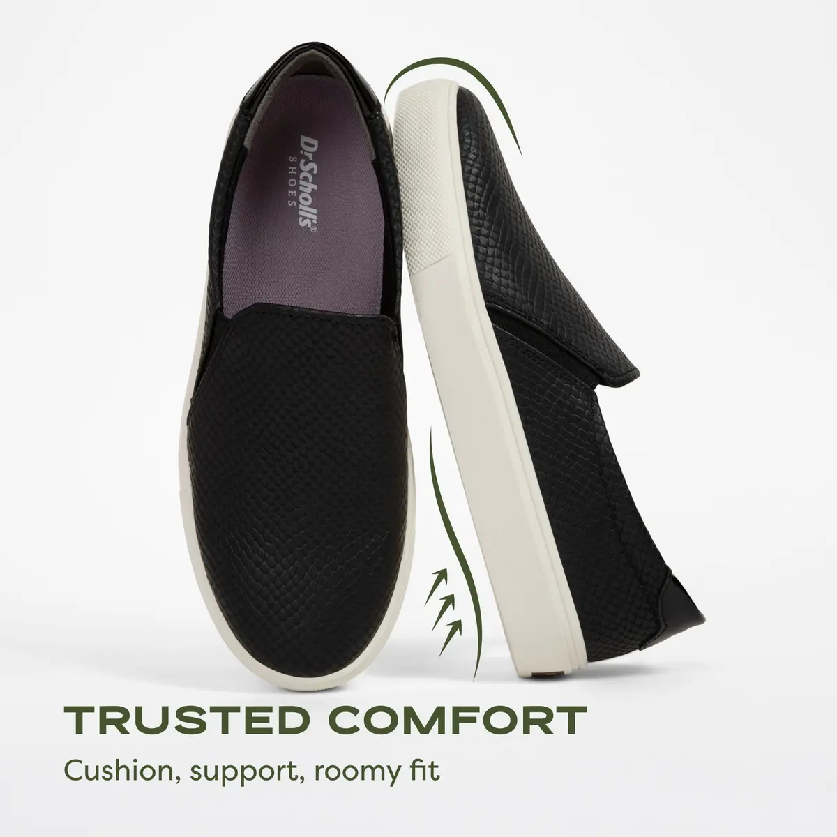 Dr. Scholl's SHOES Nova Slip On Sneakers Black 9 | Sustainable Comfort & Versatile Style - view 4