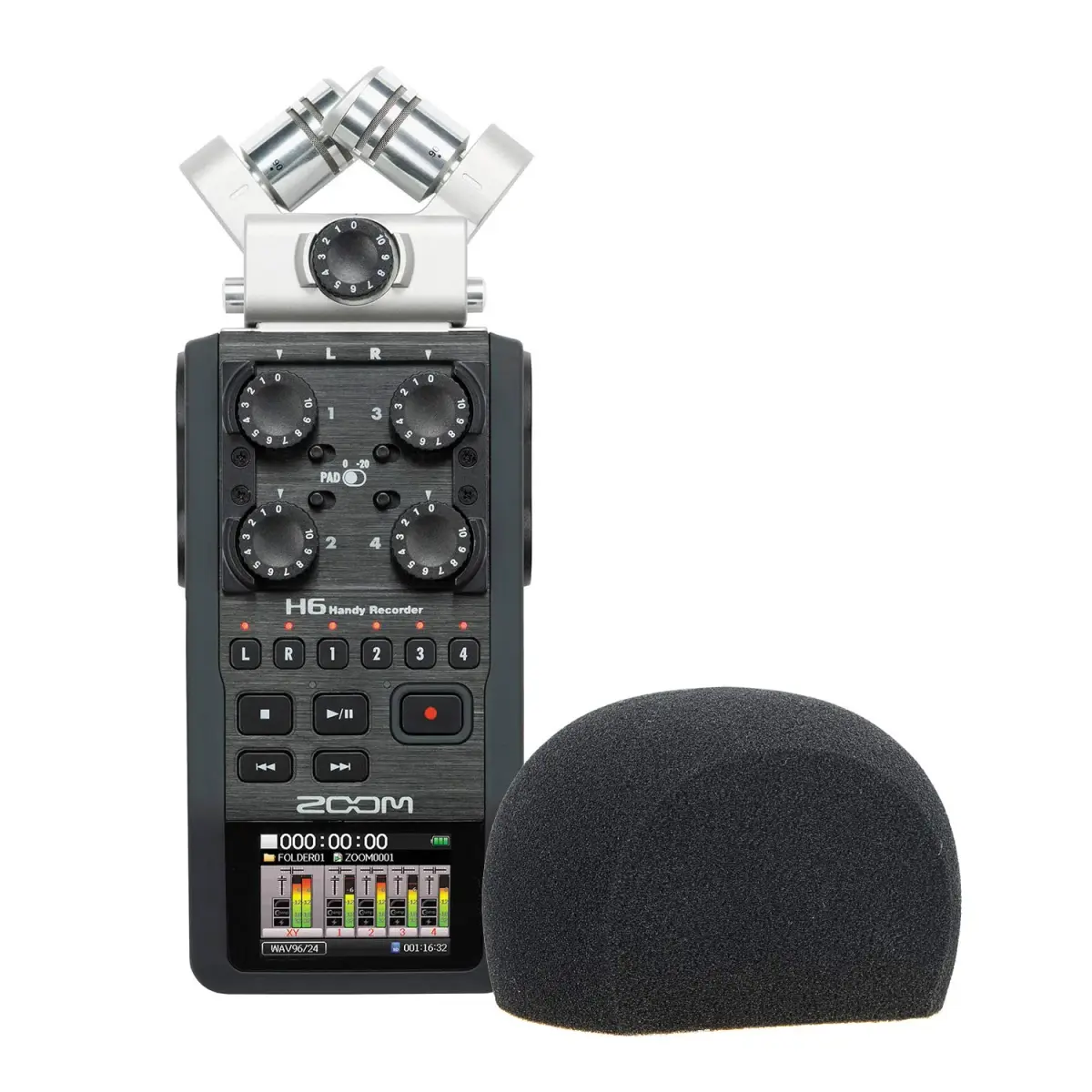 YOUSHARES H6 Microphone Wind Foam Cover for Zoom H6 Recorder | Furry Windscreen for Clear Audio - view 3