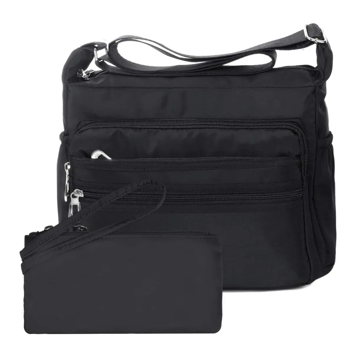 NOTAG Crossbody Bag for Women Waterproof Shoulder Bag Large Size | Multi-Pocket Nylon Purse with RFID Blocking - main product image
