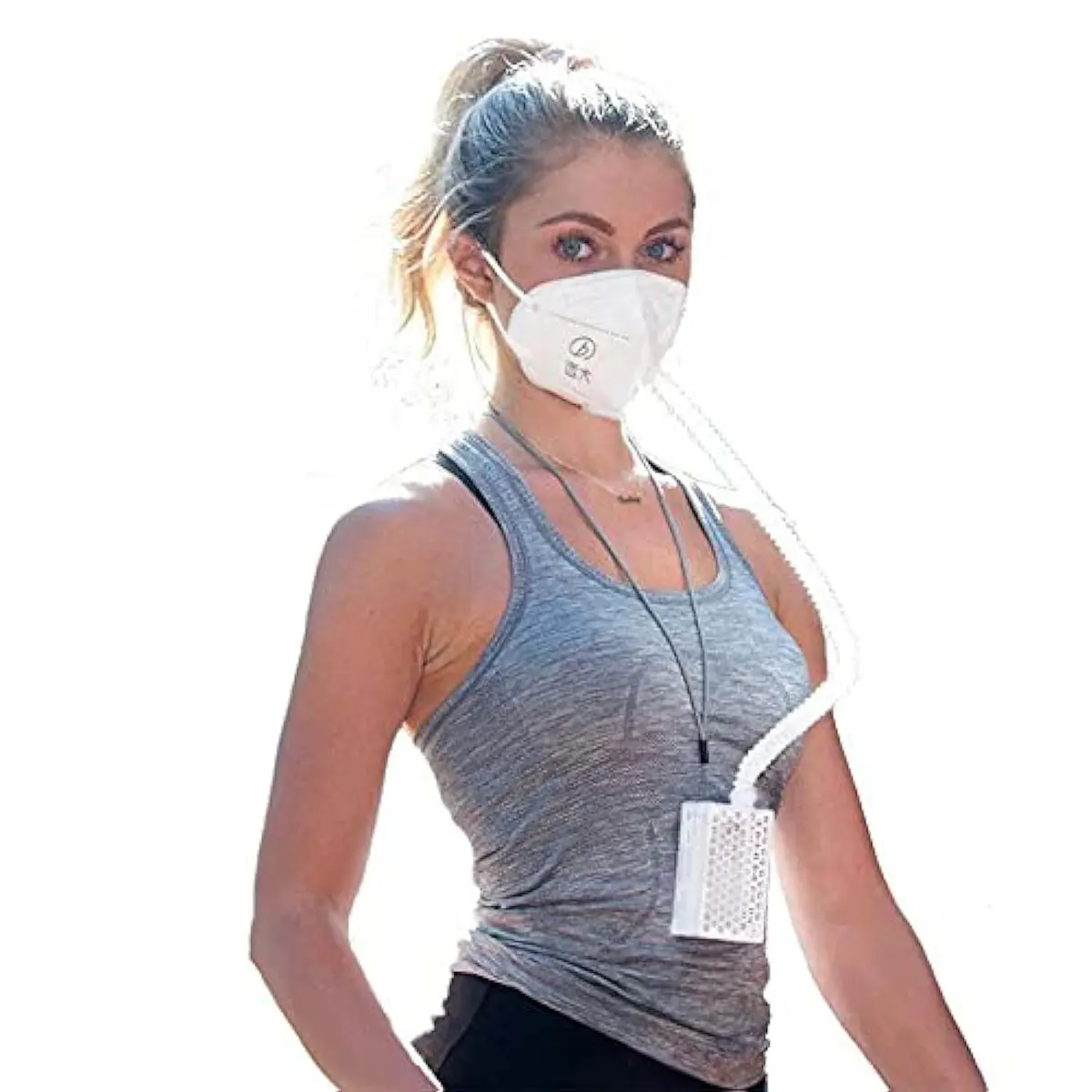 BROAD AirPro Mask Rechargeable Respirator with HEPA Filter | 3-Speed Adjustable, Reusable, Comfortable Fit - main product image