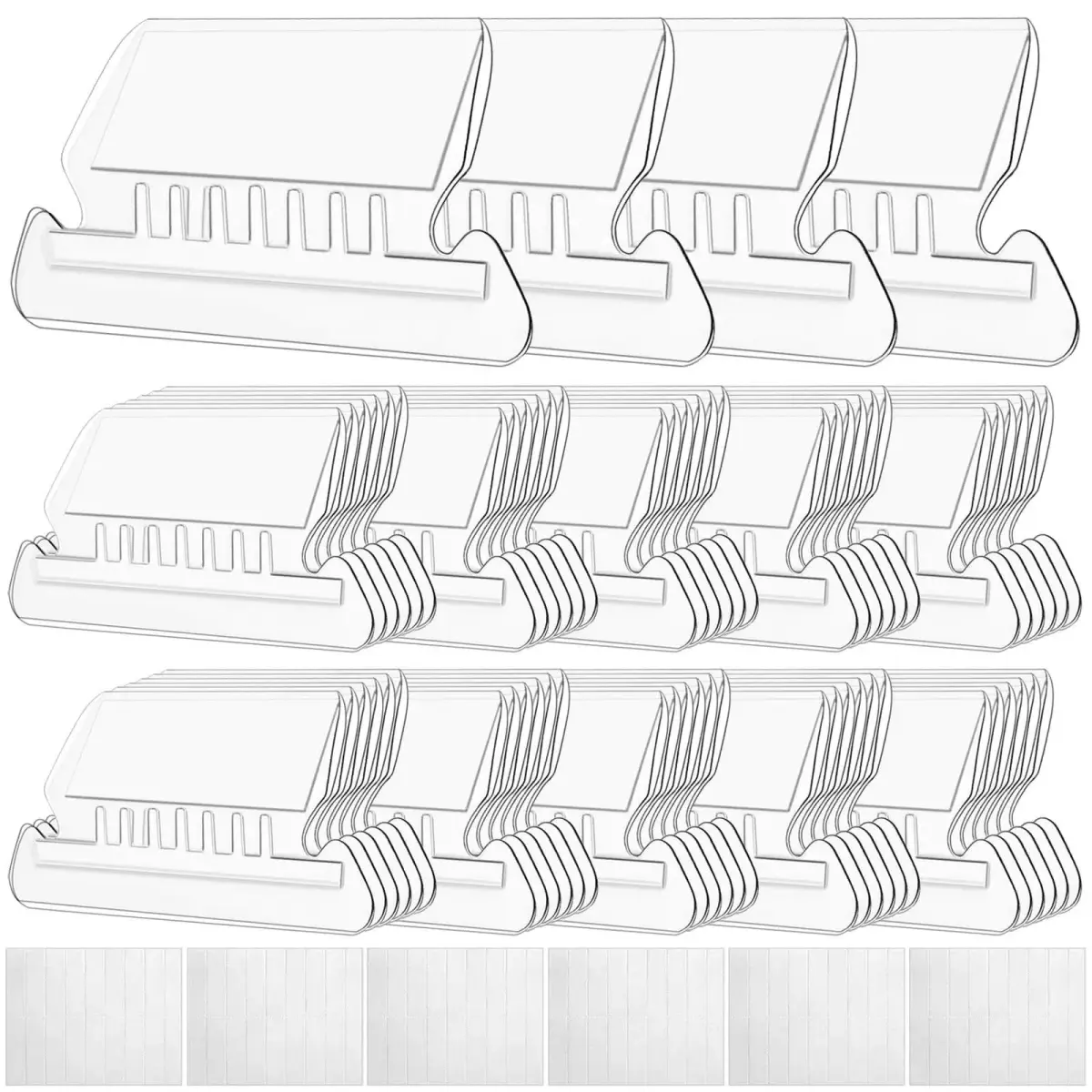 Selizo Hanging File Folder Tabs & Inserts 2" Wide | 100 Sets Value Pack for Easy Organization - main product image