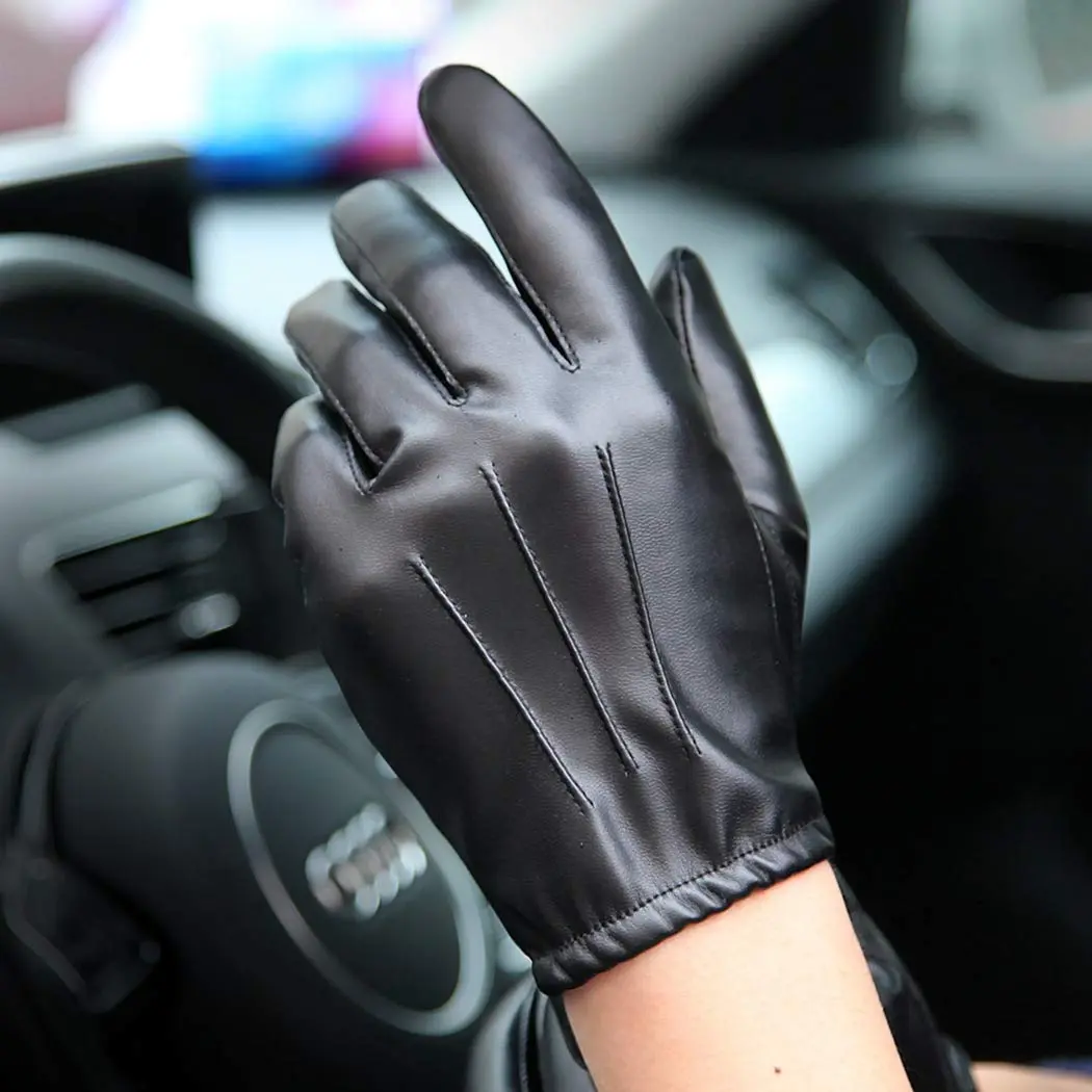 Long Keeper Leather Touchscreen Gloves Winter Driving Warm Wrist Gloves | Stylish & Durable - view 6