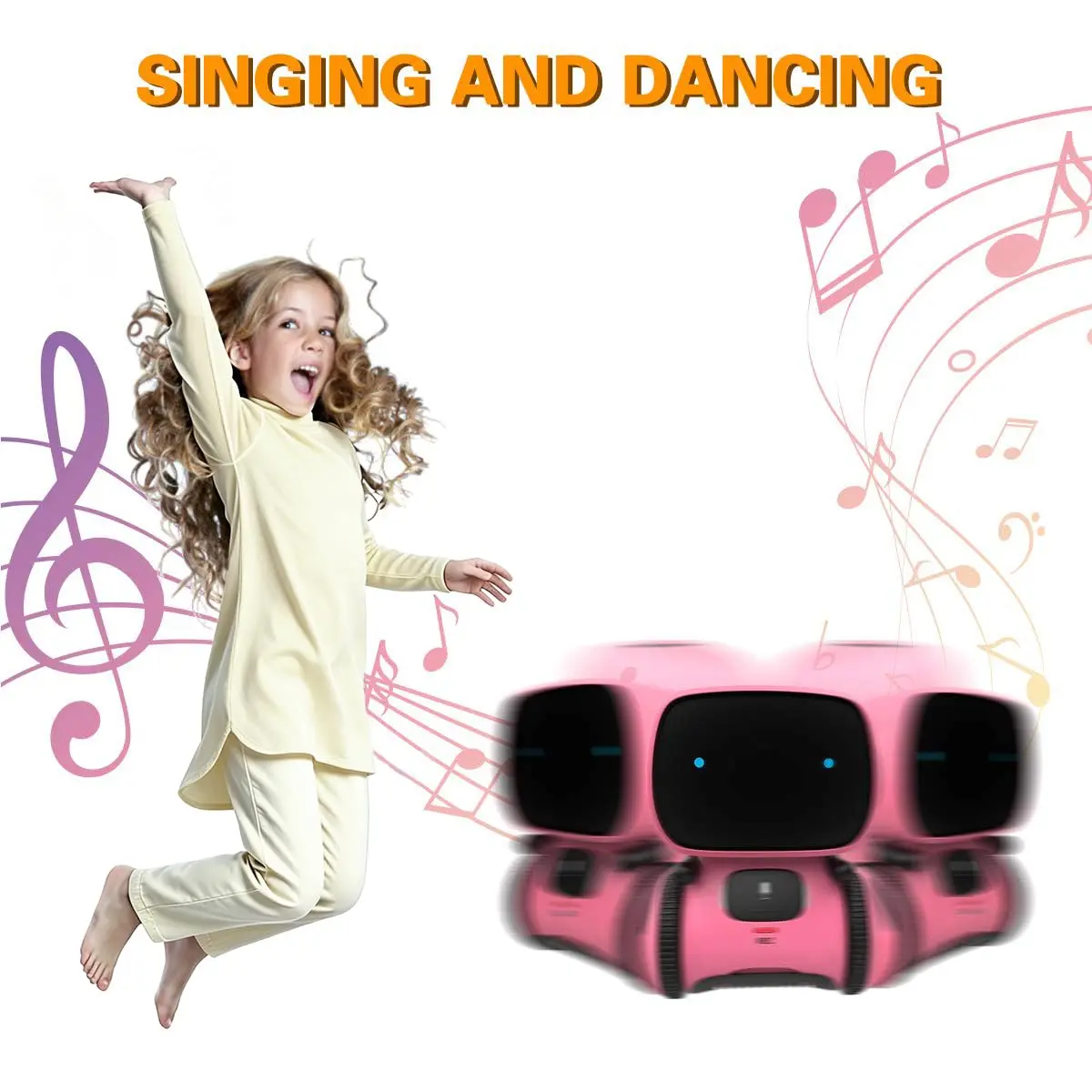 98K Kids Robot Toys for Girls and Boys | Touch & Voice Control Robot with Dancing & Learning (70-120 chars) - view 5