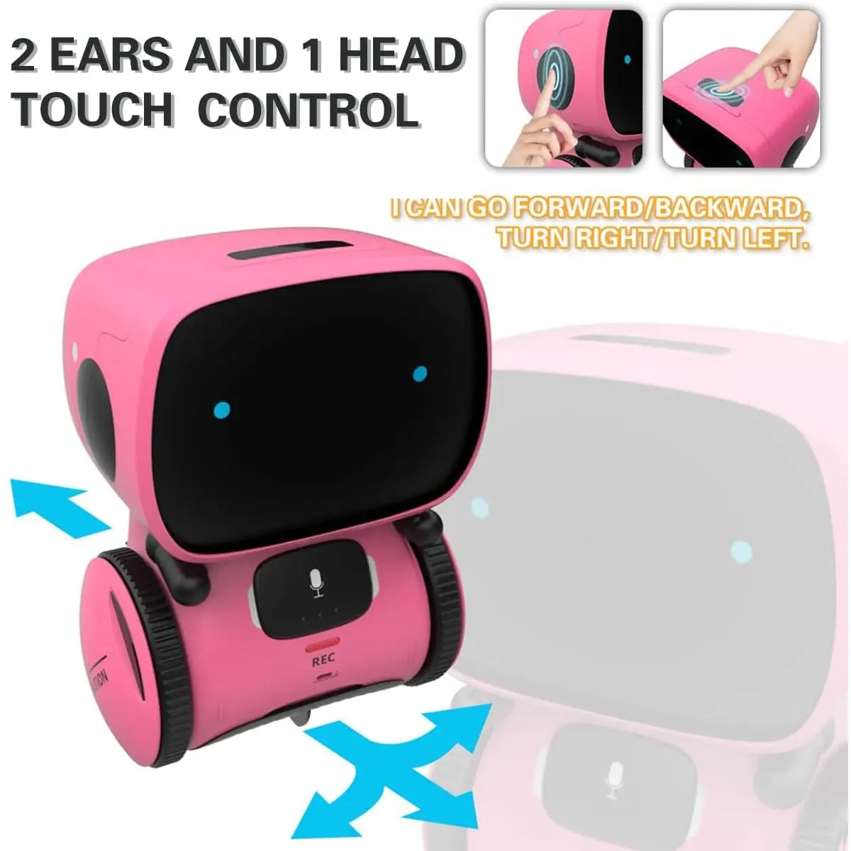 98K Kids Robot Toys for Girls and Boys | Touch & Voice Control Robot with Dancing & Learning (70-120 chars) - view 2