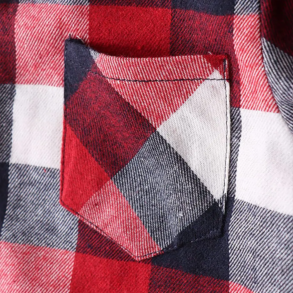 Goodplayer Kids Plaid Flannel Shirt 12-18 Months | Soft Cotton & Warm Long Sleeve - view 5