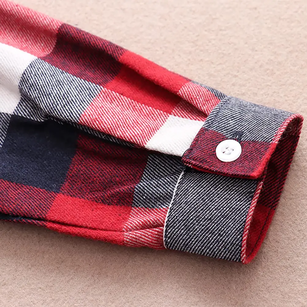 Goodplayer Kids Plaid Flannel Shirt 12-18 Months | Soft Cotton & Warm Long Sleeve - view 6