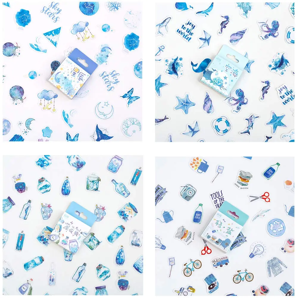 ZDOLAKIDS Sticker Decal Set 400pcs | Colorful Marine & Food Theme for Scrapbooking & Journaling - view 2