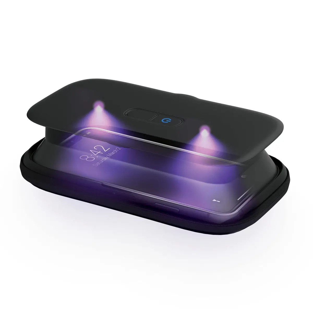 Homedics UV Clean Portable Sanitizer Box Black | Kills 99.9% of Contaminates - main product image