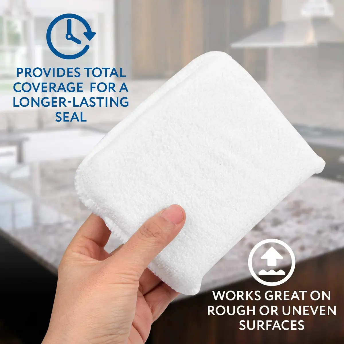 IMPRESA Microfiber Sealer Applicator Pads 5x4x1 in Black | Multi-Surface Grout & Tile Sealer Pads - view 5