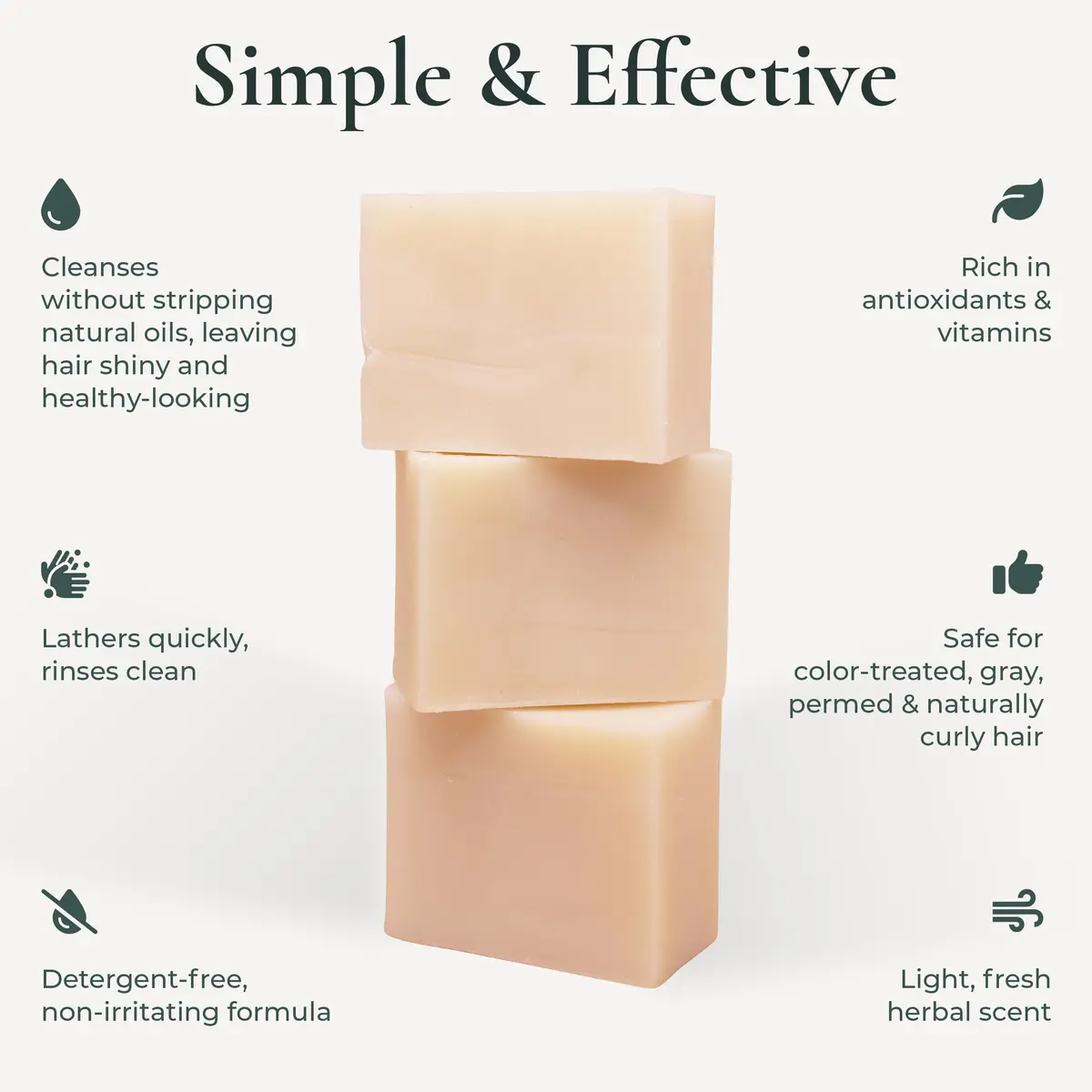 J.R.LIGGETT'S All-Natural Shampoo Bar Supports Strong & Healthy Hair | Vegan, Sulfate-Free, Herbal Scent - view 3