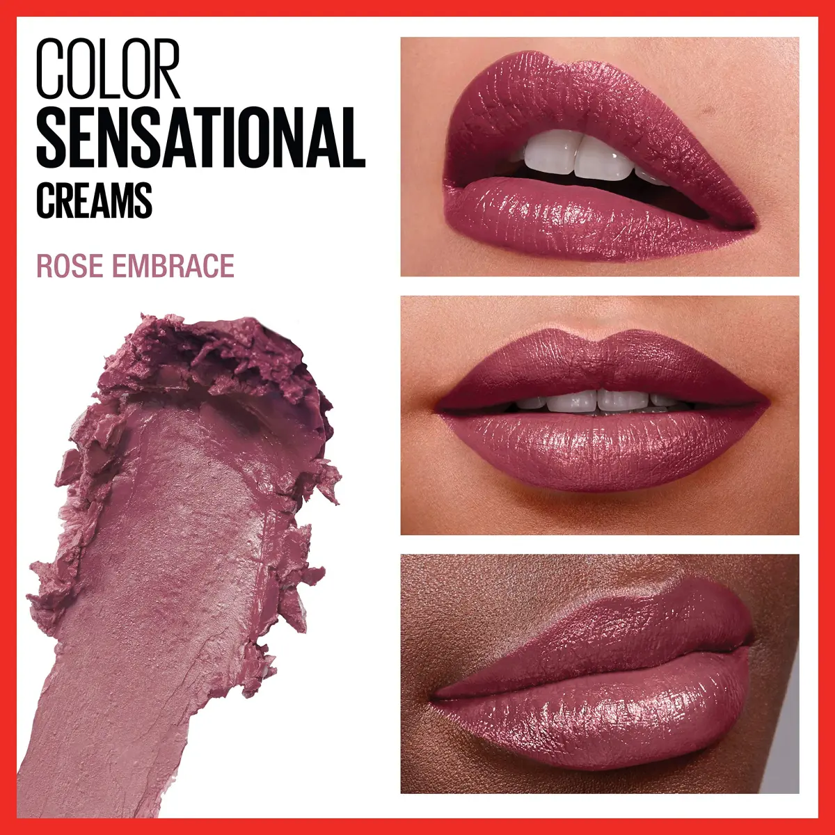 Maybelline Color Sensational Lipstick, Rose Embrace, Cream Finish, 0.15 oz (4.25 g) | Hydrating Lipstick with Shea Butter - view 3