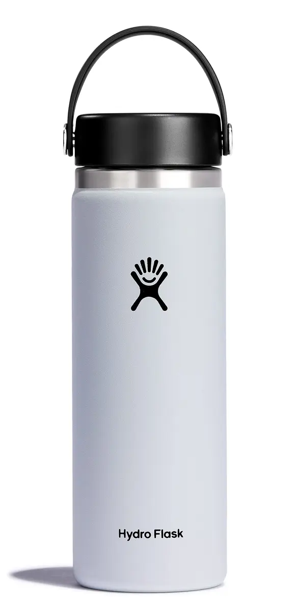 Hydro Flask Water Bottle - Insulated Stainless Steel - Wide Mouth Flex Lid, Non Spill, Leakproof in 20 Oz | Keeps Drinks Cold 24 Hrs & Hot 12 Hrs - main product image