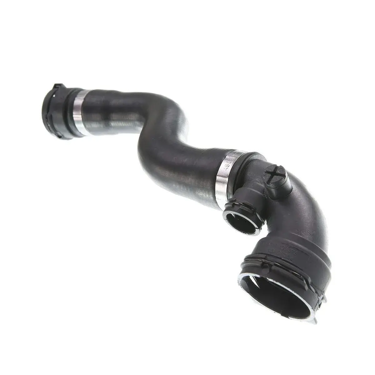 YHTAUTO Upper Radiator Coolant Hose Pipe for BMW X3 E83 2004-2006 2.5L/3.0L Petrol | 41.5cm (16.3in) Reinforced Rubber - main product image